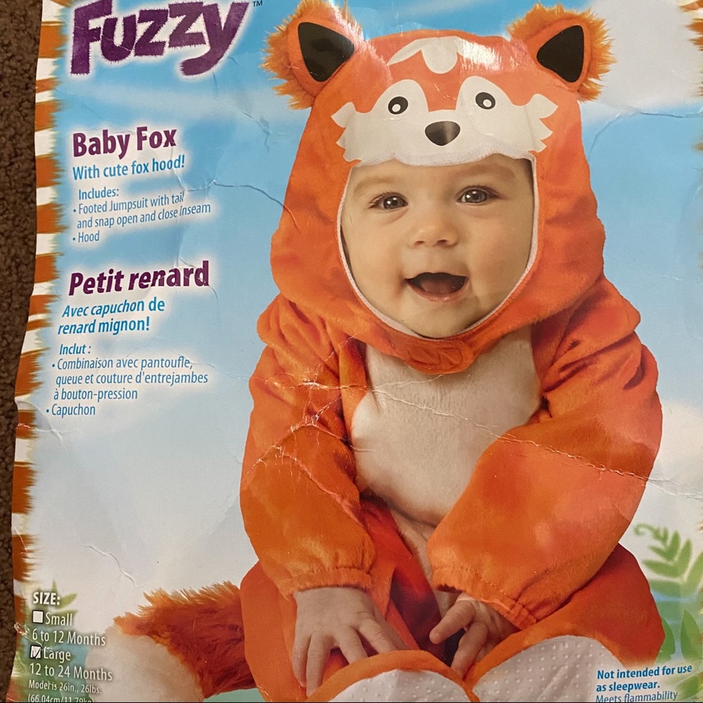 🦊🎃Adorable Baby Fox Costume 12-24 mo